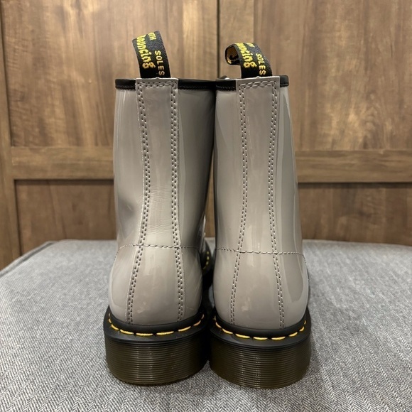New Dr Marten Zinc Grey Patent Lamper Boot size 10 - Picture 6 of 8